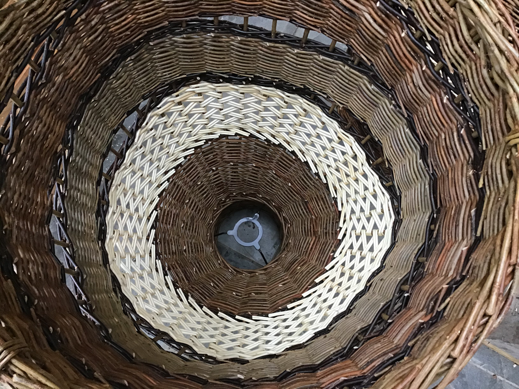 A selection of woven basket lampshades, handmade by Lin Lovekin. - Lin ...